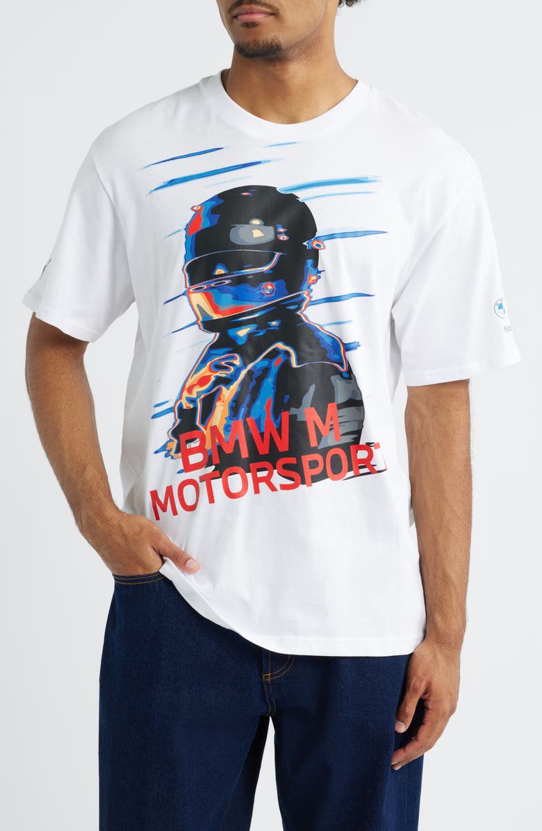 PUMA BMW M Motorsport 2 Vintage Graphic T-Shirt, Main, color, Puma White