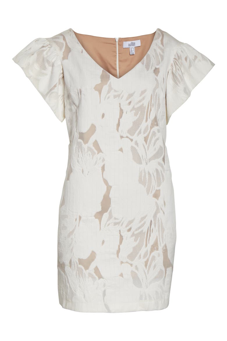 Lace Shift Dress, Alternate, color, IVORY