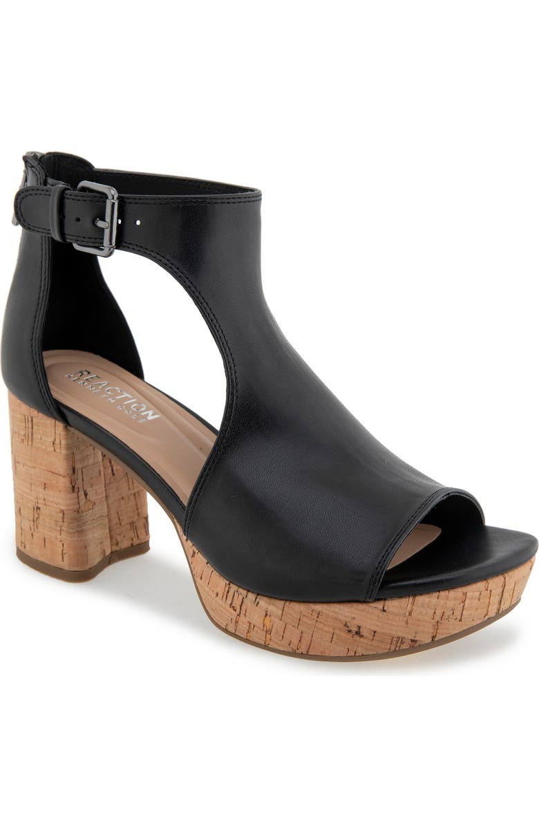 Reaction Kenneth Cole Randee Platform Sandal, Main, color, Black