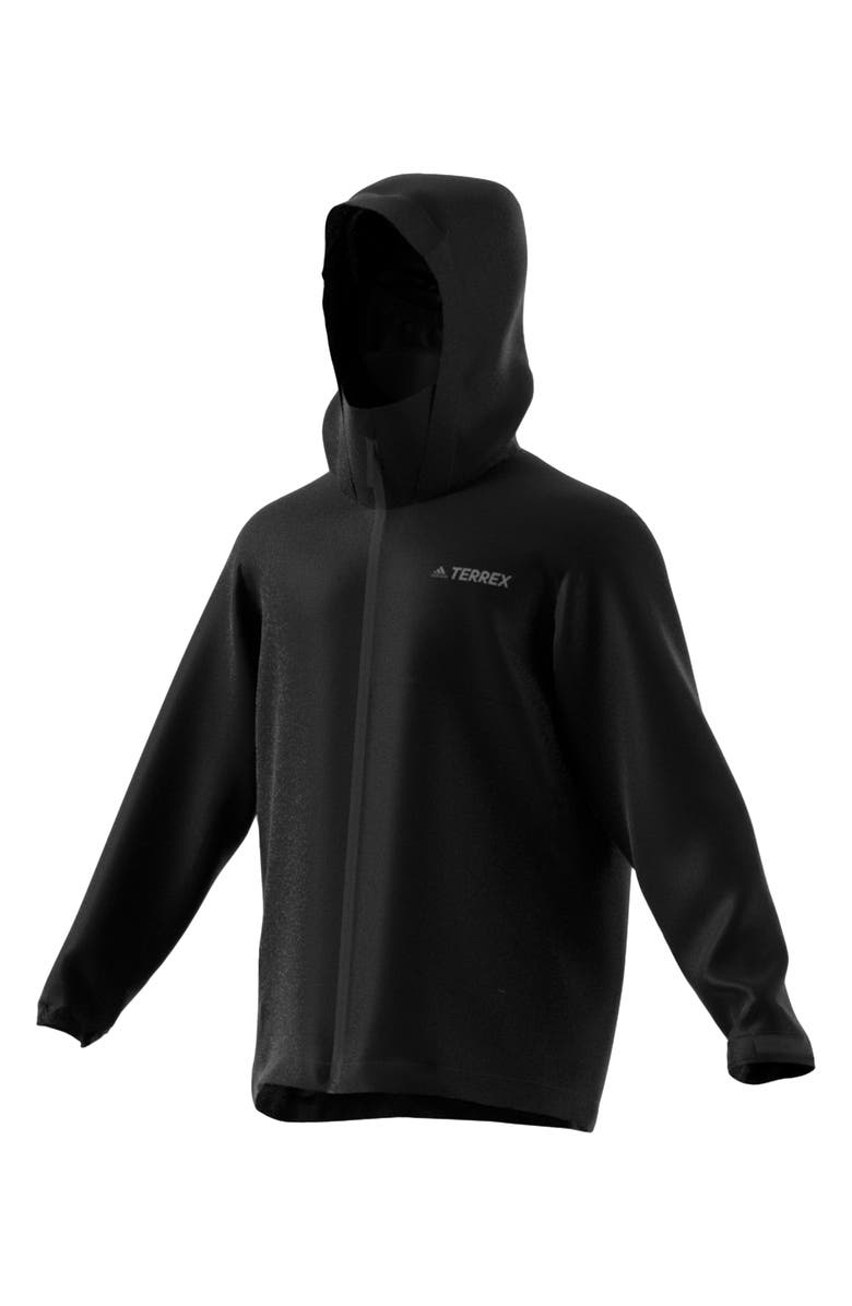 adidas Terrex Waterproof Rain Jacket, Alternate, color, 