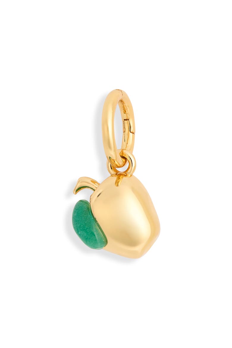 Amazonite Apple Charm, Main, color, ANTIQUE GOLD