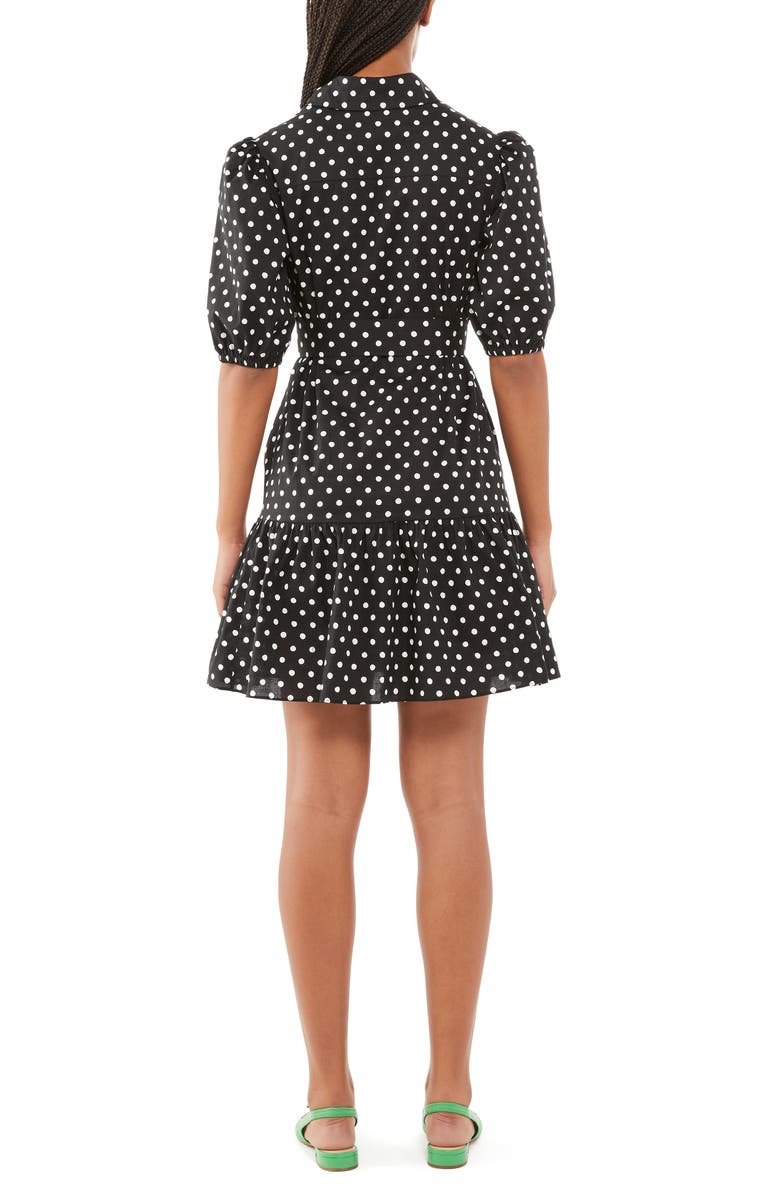 Kate Spade New York harmony dot shirtdress, Alternate, color, Black