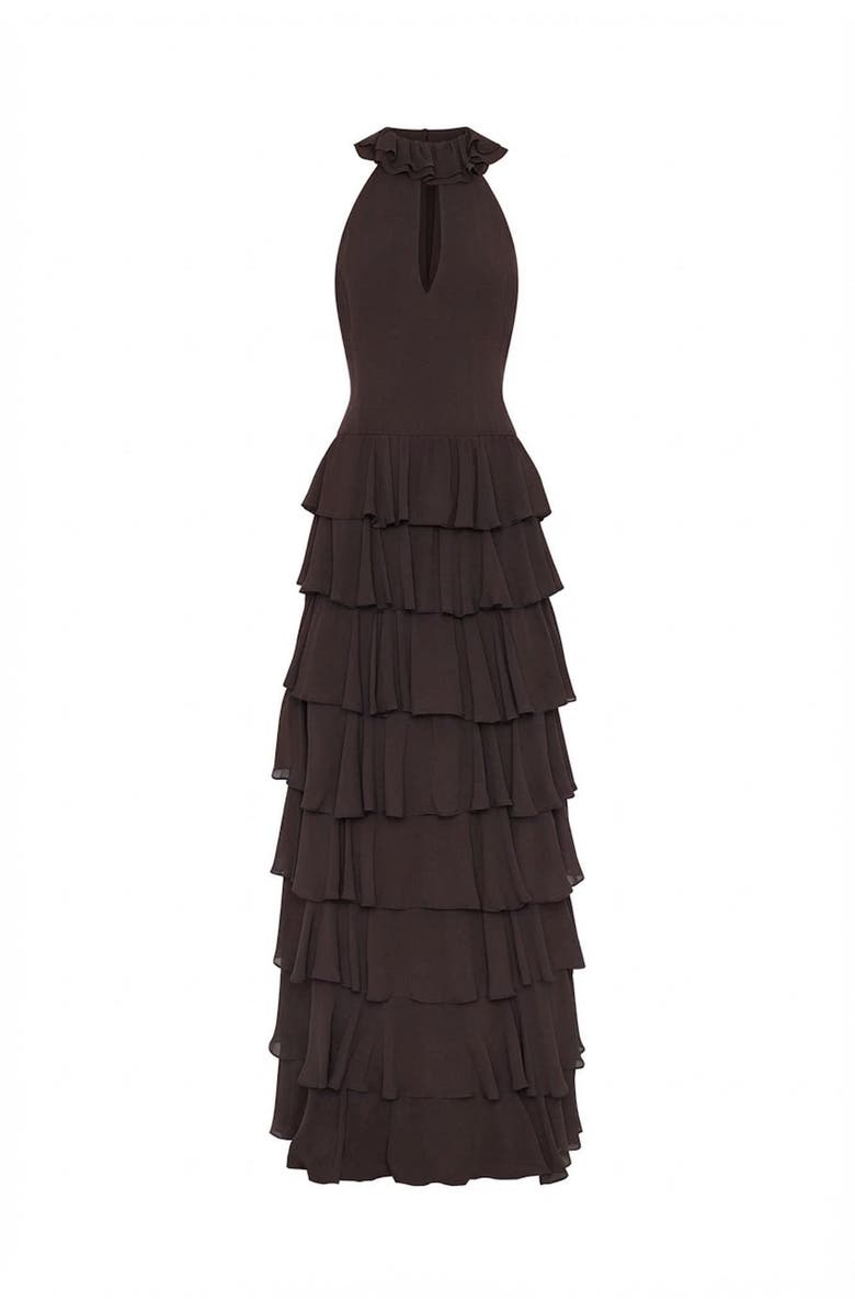 NICHOLAS Yasira Dress, Alternate, color, Espresso