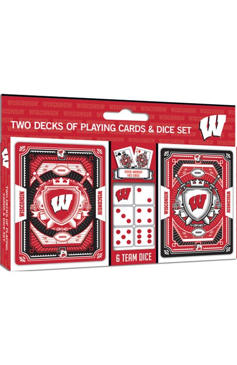 Wisconsin Badgers Playing Cards & Dice