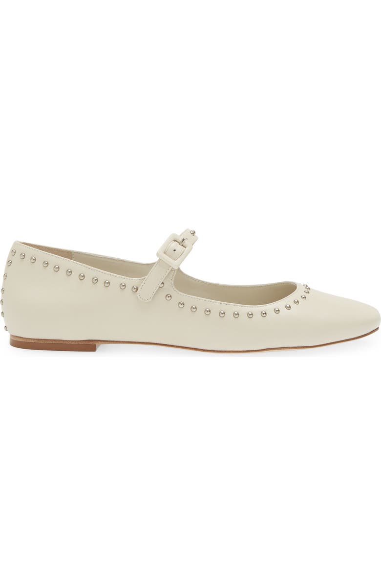 Avec Les Filles Adelle Studded Mary Jane Flat, Alternate, color, Ivory