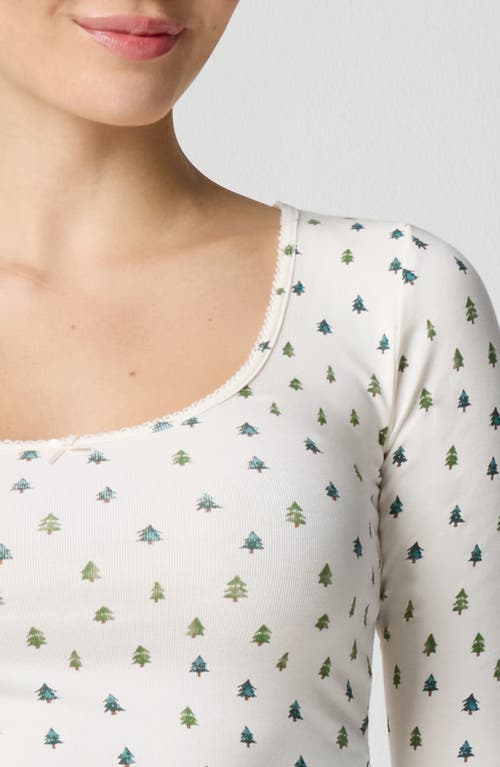 Florence By Mills Holidaze Rib Sleep Top In White