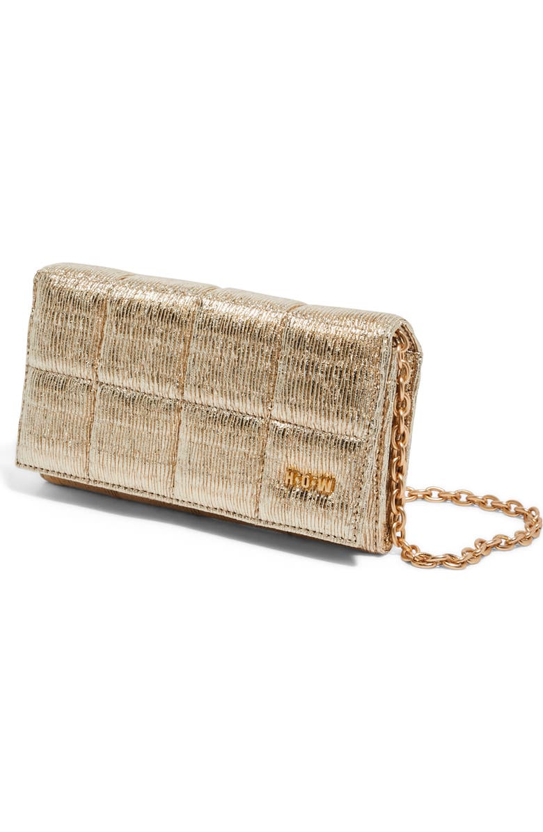 HOUSE OF WANT We Browse Vegan Leather Wallet Crossbody Bag, Alternate, color, Soft Gold