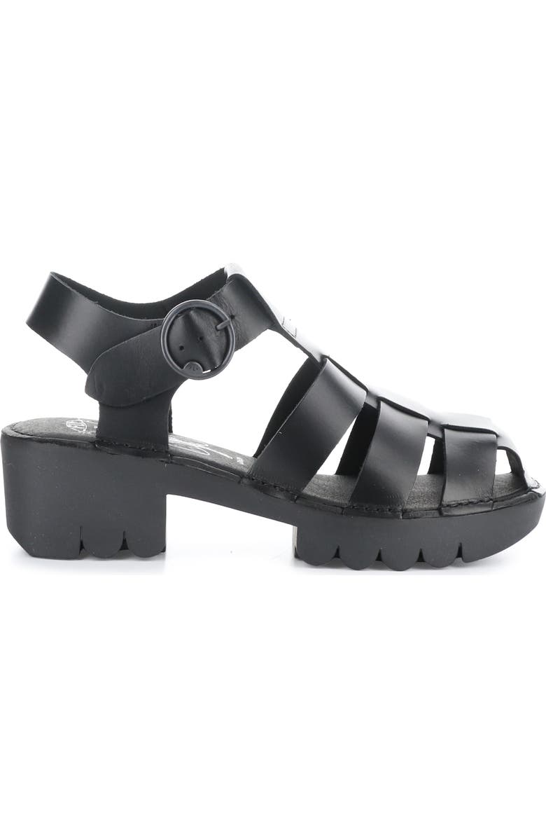 Fly London Emme Platform Fisherman Sandal, Alternate, color, 005 Black Bridle