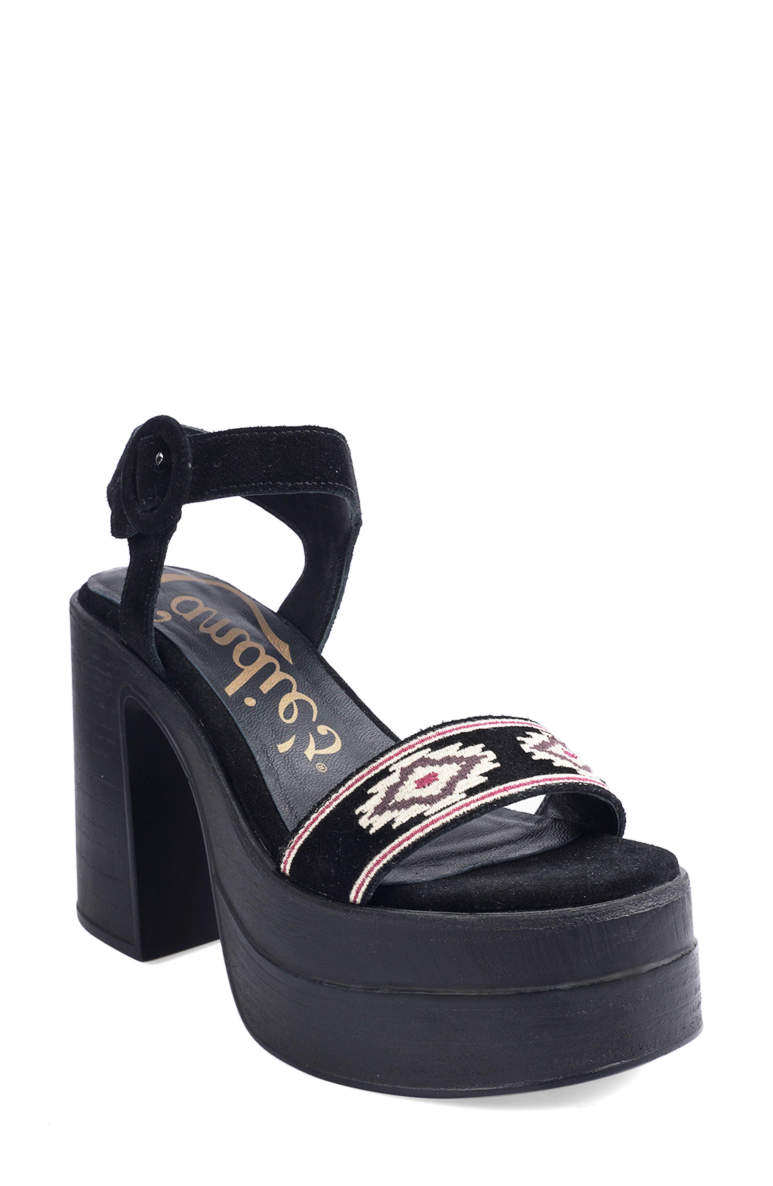 Candie's Torina Platform Sandal, Main, color, Black