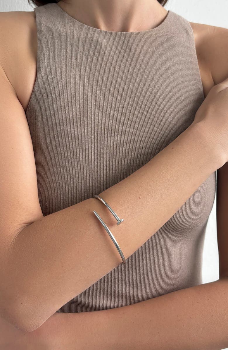 Adornia Nail Bypass Bracelet, Alternate, color,