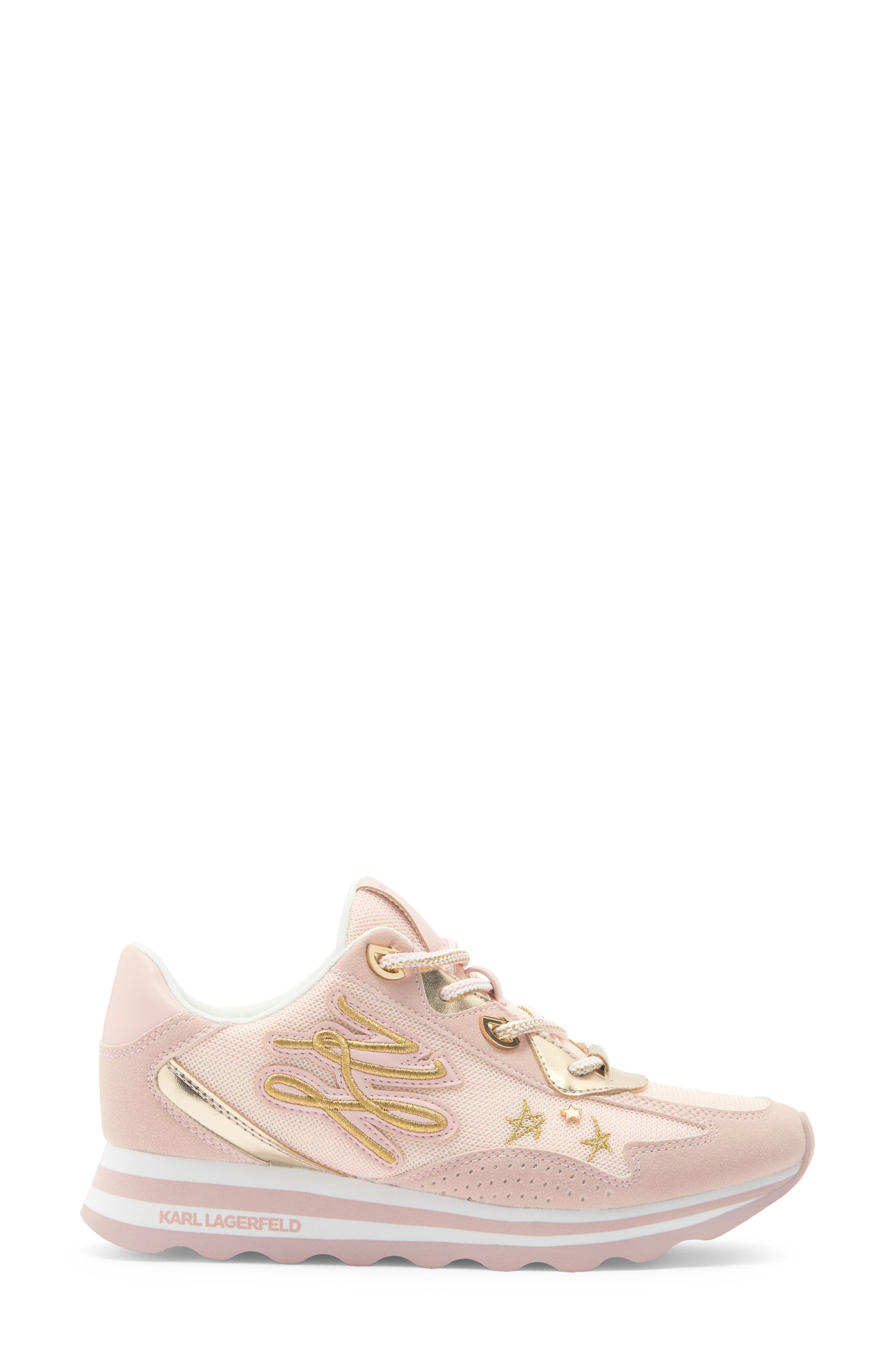 KARL LAGERFELD PARIS Masrina Lace Up Sneaker, Alternate, color, Light Blush