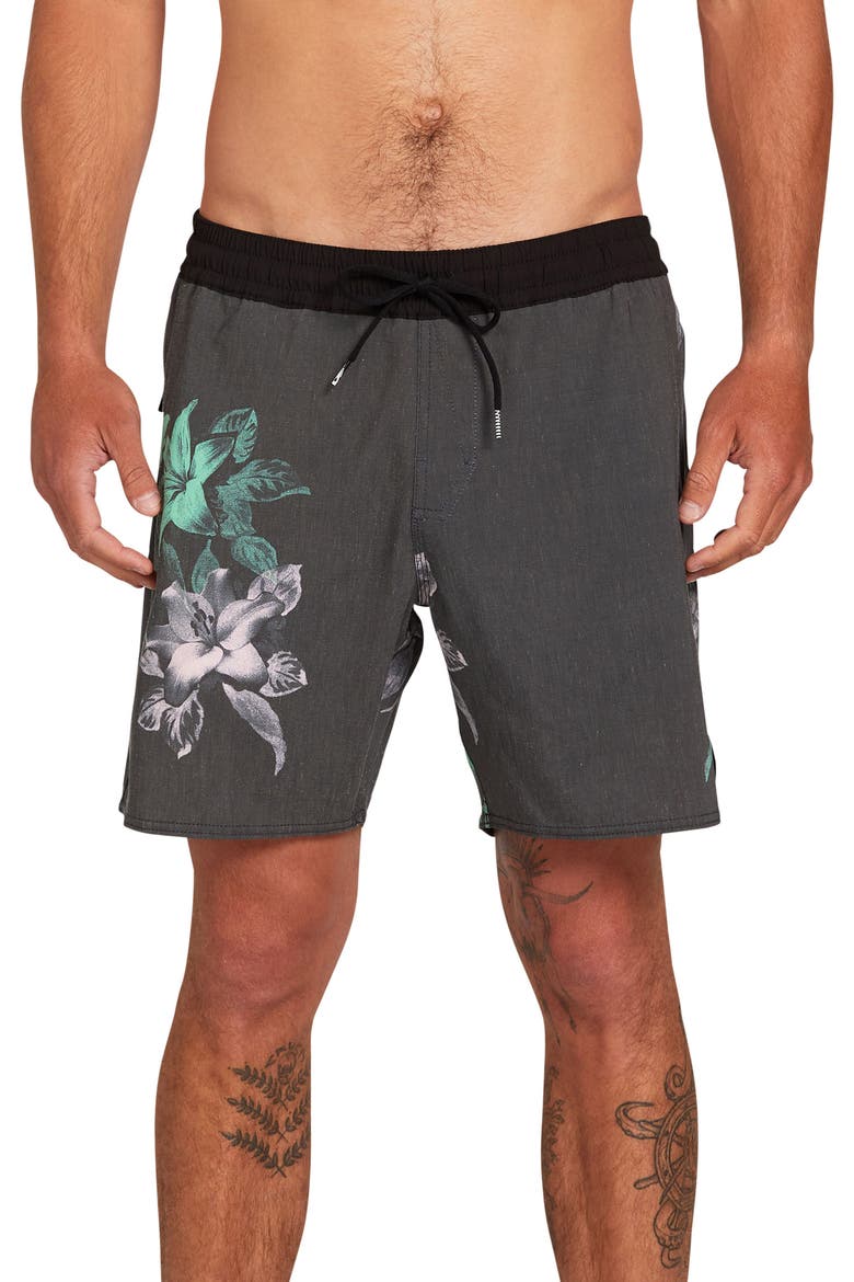 Migration Swim Trunks, Main, color, BLACK