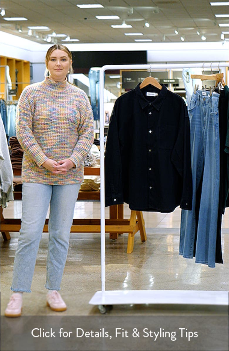 Relaxed Fit Denim Button-Up Shirt, sales video thumbnail