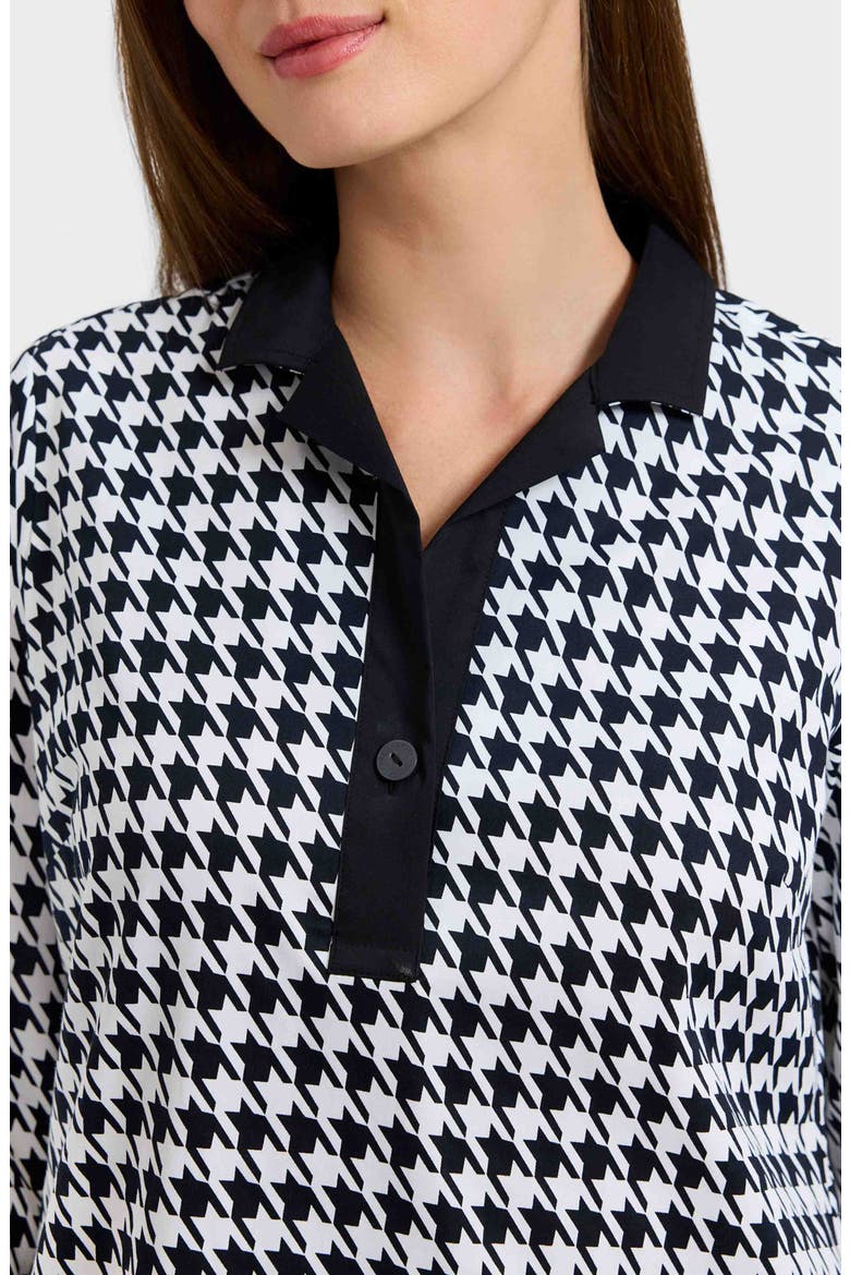 Sloane Houndstooth Shirtdress, Alternate, color, BLACK/ WHITE