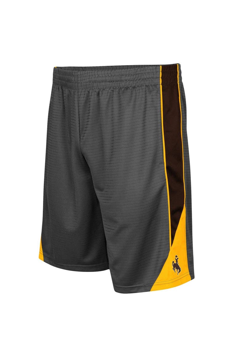 COLOSSEUM Men's Colosseum Charcoal Wyoming Cowboys Turnover Shorts, Alternate, color, Charcoal