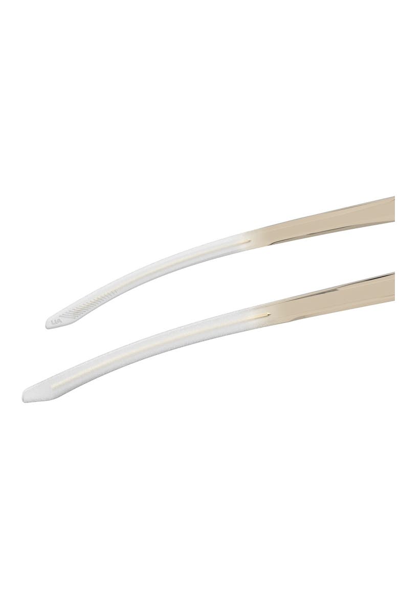 57mm Mirrored Round Sunglasses, Alternate, color, Z/DNUBEIGE