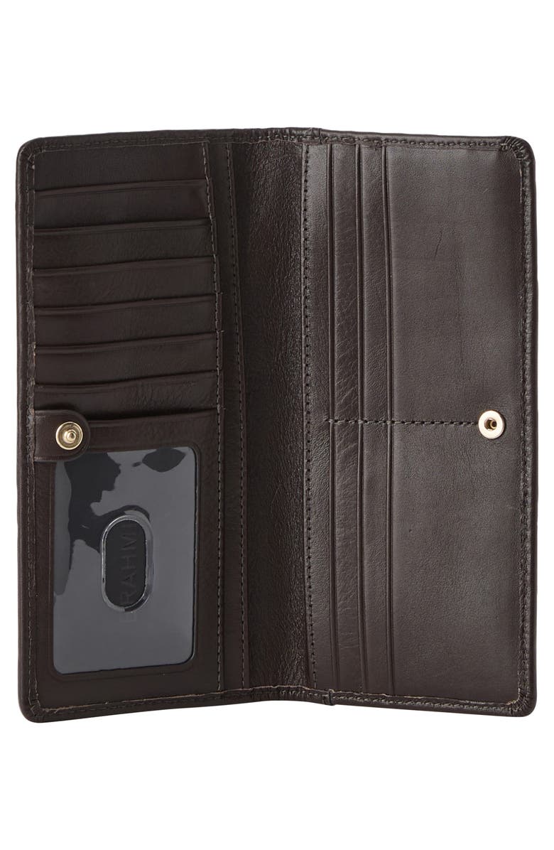 Brahmin Ady Leather Wallet, Alternate, color, Chocolate Deveron