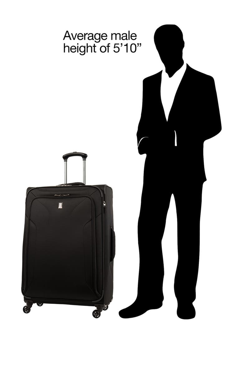 Pilot Air™ Elite 29" Expandable Large Checked Spinner Luggage, Alternate, color, BLACK