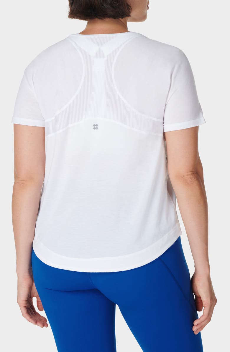 Sweaty Betty Breathe Easy Run T-Shirt, Alternate, color, White