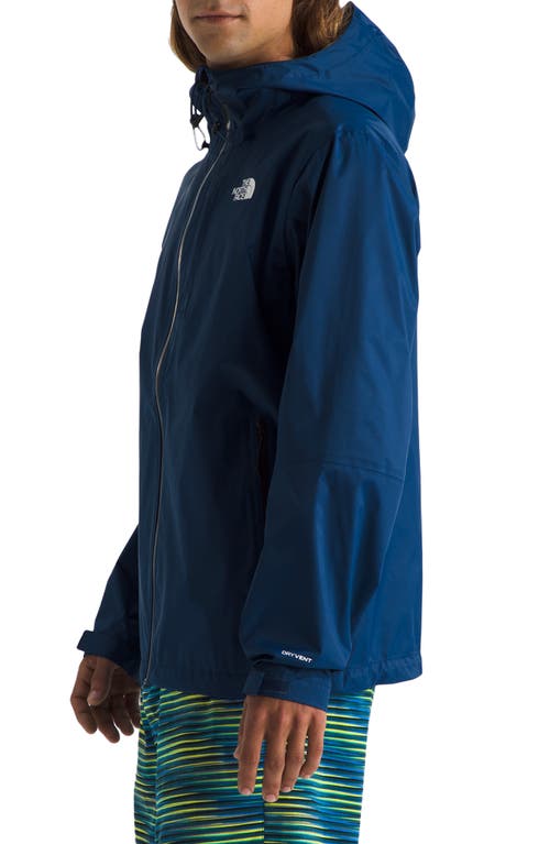 The North Face Alta Vista Water Repellent Packable Hooded Jacket In Blue