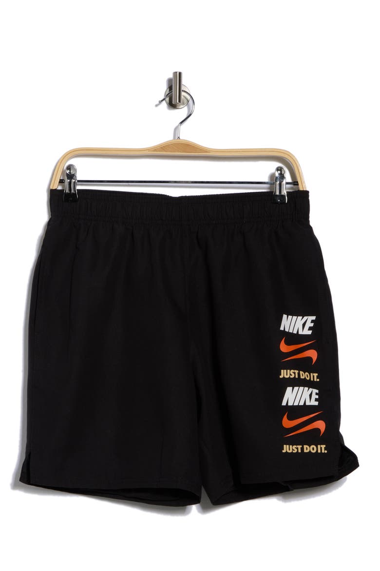 7-Inch Volley Swim Trunks, Alternate, color, BLACK