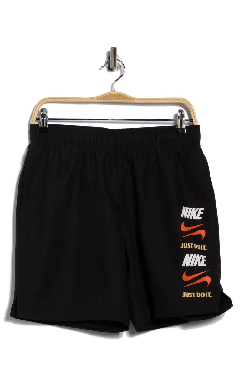 Nike 7-Inch Volley Swim Trunks, Alternate, color, Black