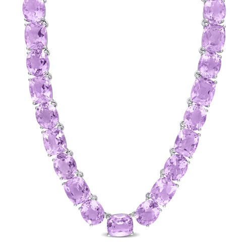 Rose de France Tennis Necklace Sterling Silver