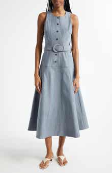 Cinq à Sept Margaret Belted Denim Dress