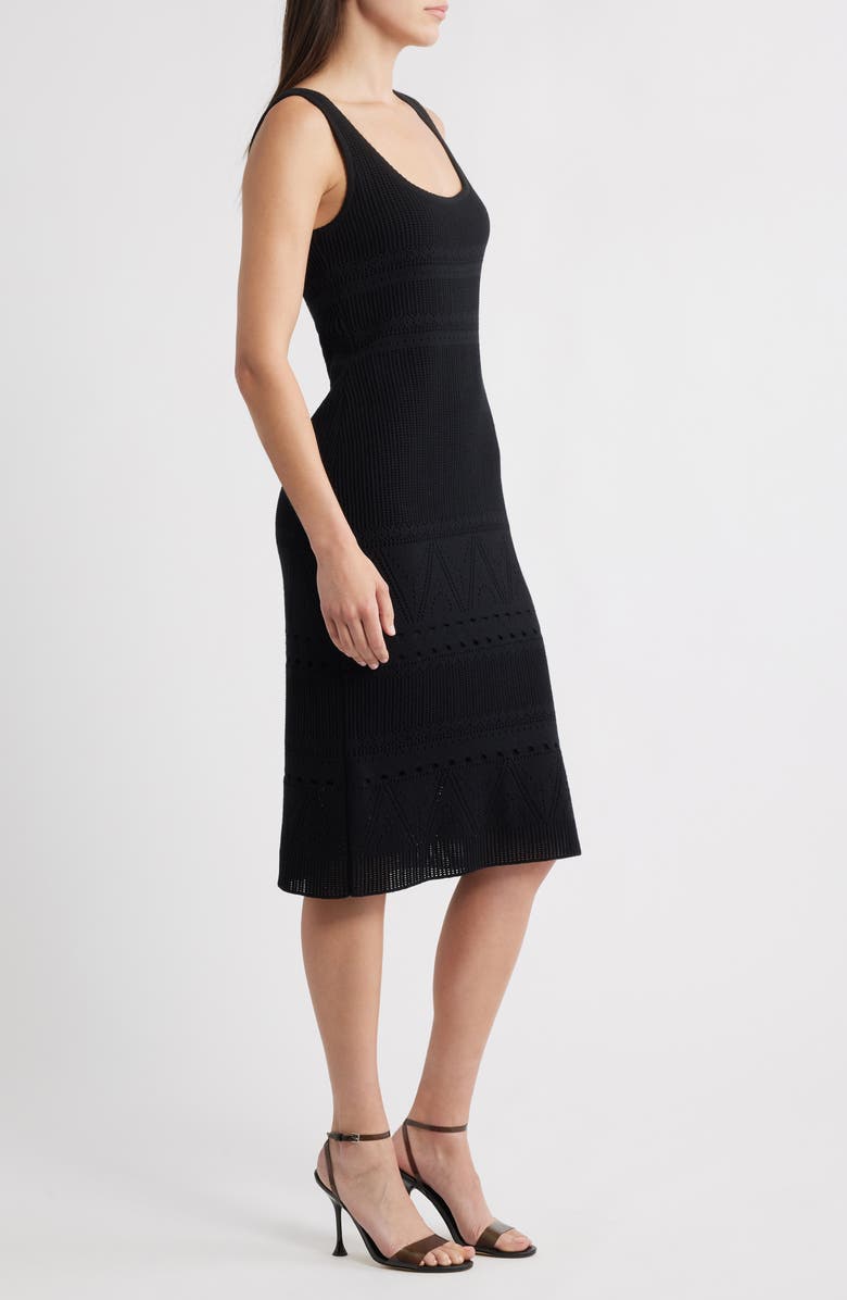 KOBI HALPERIN Emerson Open Stitch Sleeveless Dress, Alternate, color, 