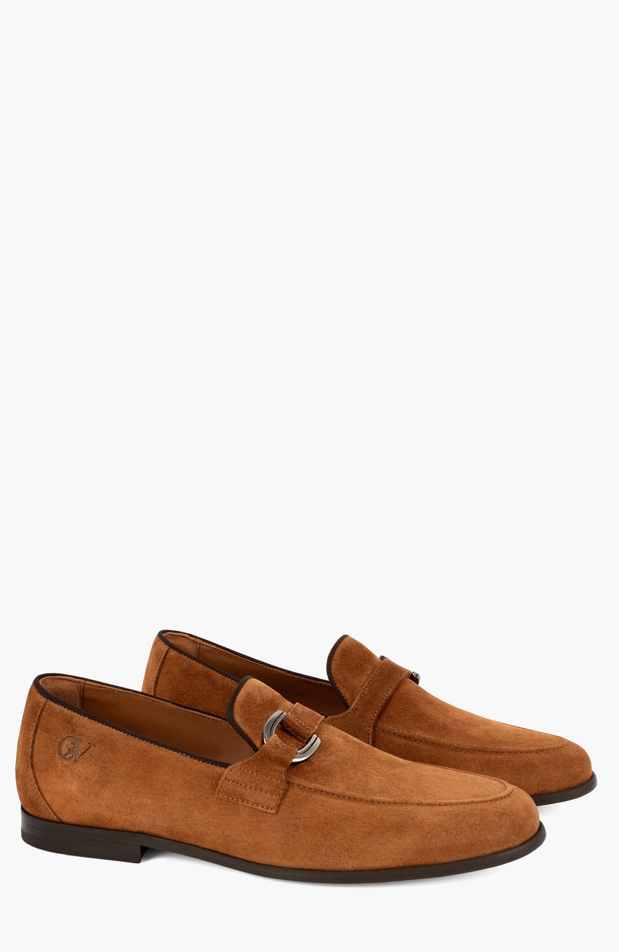 Heritage Pointed Toe Suede Loafers, Alternate, color, Camel Brown