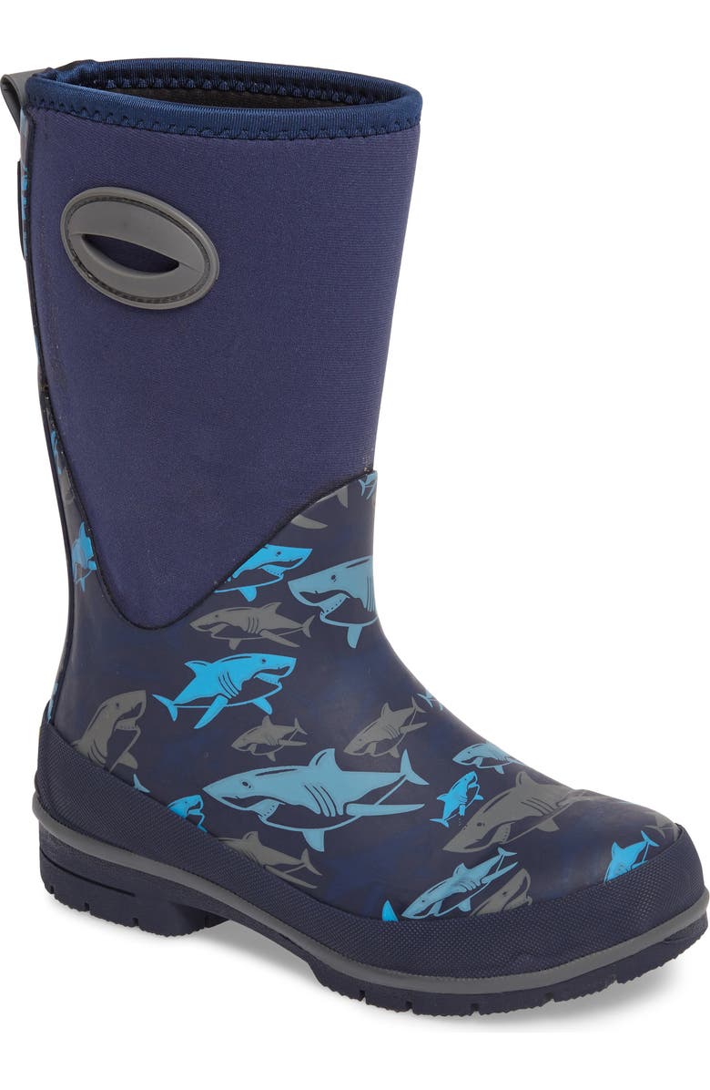 Western Chief Neoprene Shark Attack Waterproof Snow Boot, Main, color,
