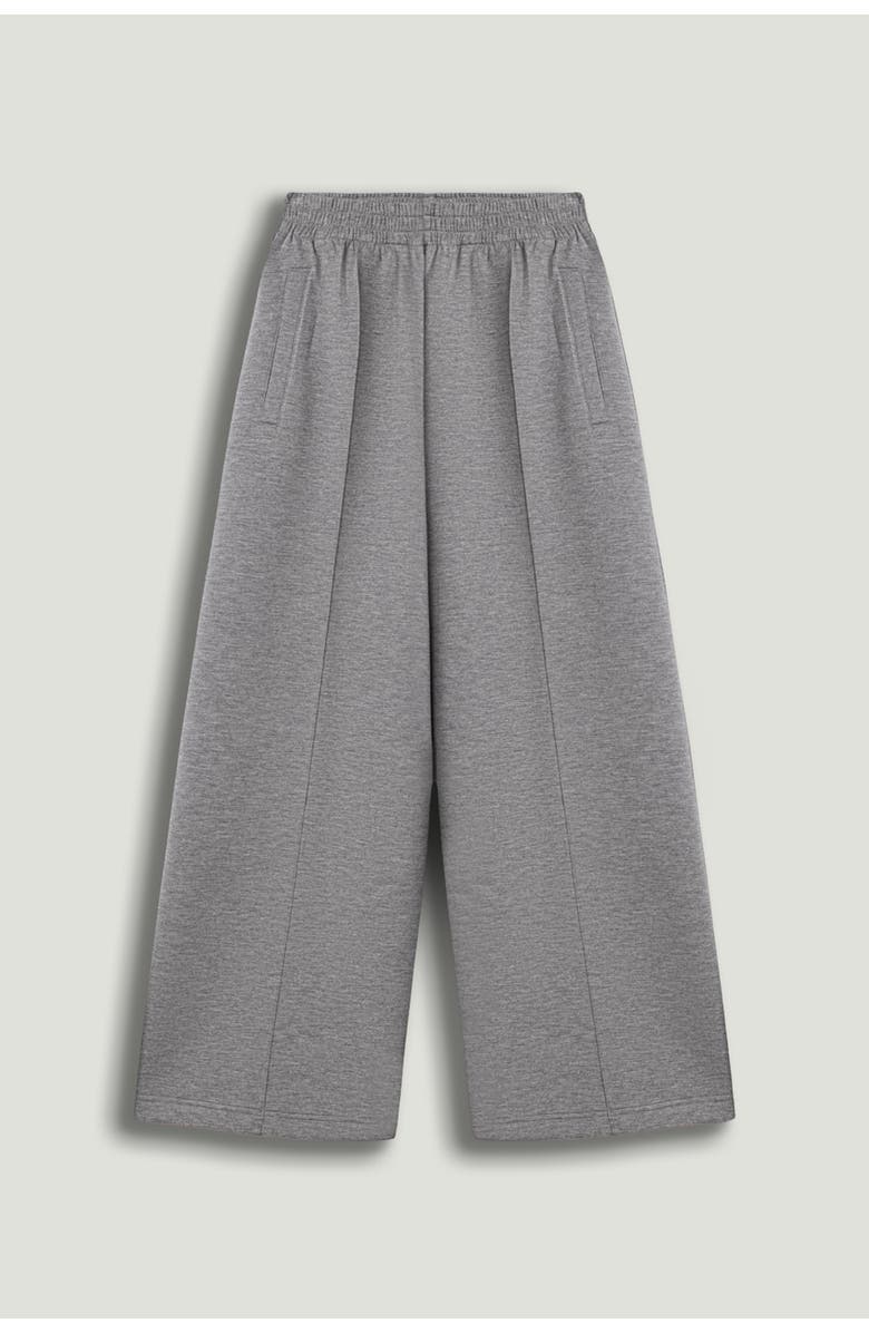 Nocturne Relaxed Wide-Leg Track Pants, Alternate, color, Grey
