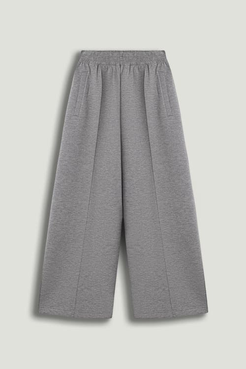 Nocturne Relaxed Wide-leg Track Pants In Gray