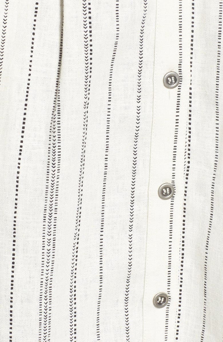 ASTR the Label ASTR Tie Front Button Down Midi Dress, Alternate, color, 