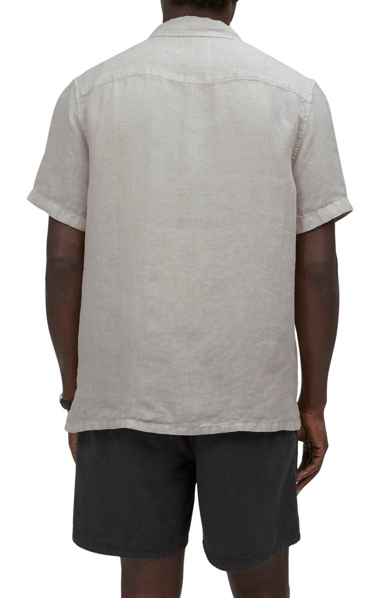 Madewell Easy Linen Short-Sleeve Button-Up Shirt, Alternate, color,