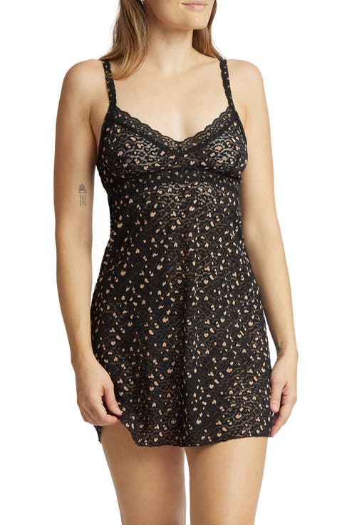 Leopard Spot Semisheer Chemise