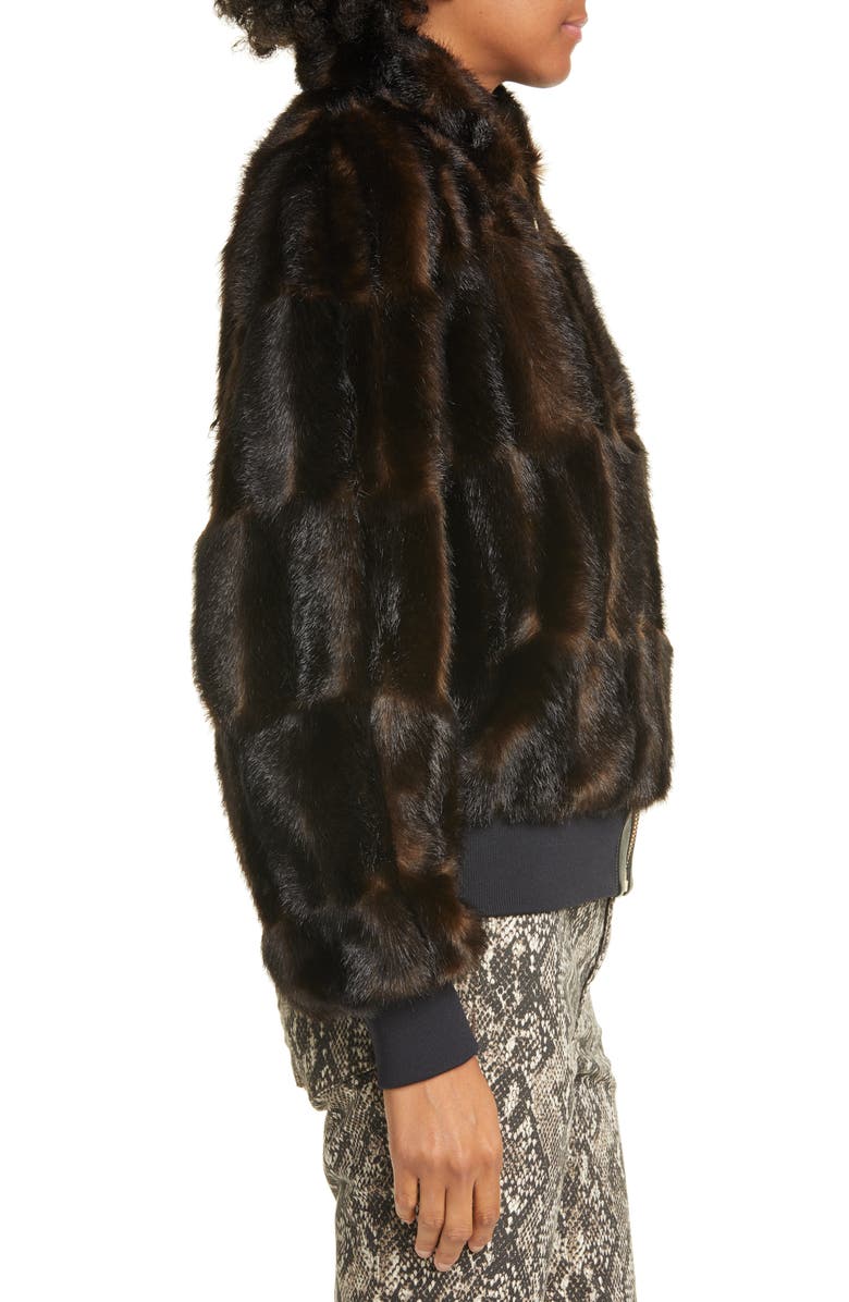 Veronica Beard Bellfire Faux Fur Bomber Jacket, Alternate, color, 