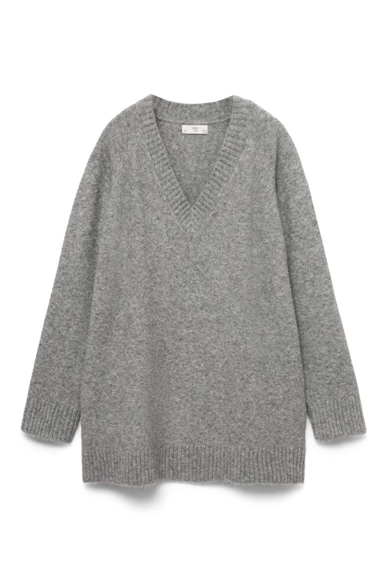 V-Neck Sweater, Main, color, GREY