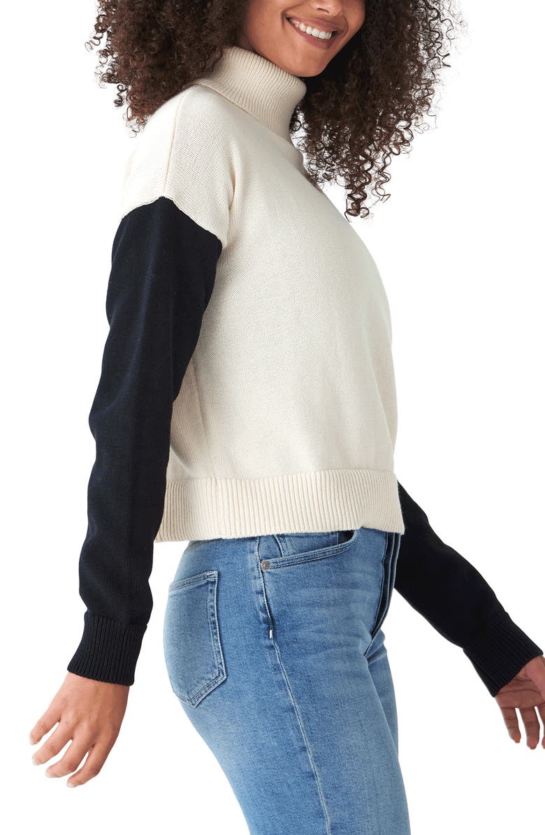 Threads 4 Thought Avery Color Block Turtleneck Sweater, Alternate, color, 
