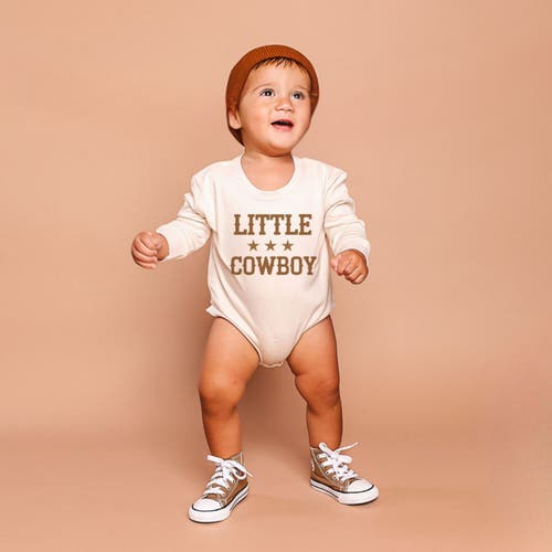 Sweet Wink Little Cowboy Long Sleeve Romper In Multi