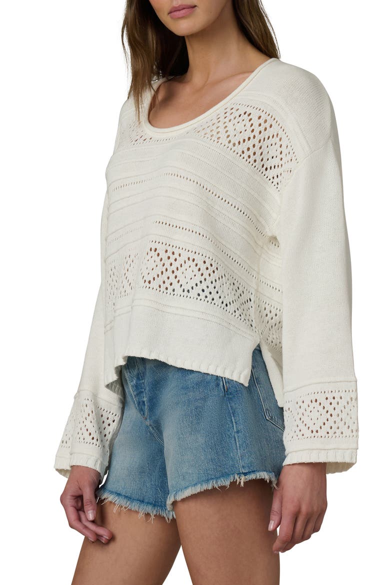 The Lola Open Stitch Sweater, Alternate, color, ECRU