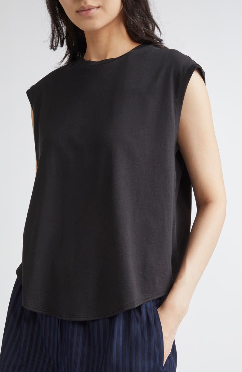 Theory Apex Organic Cotton Curved Hem Tank, Alternate, color, 