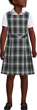 Lands' End Girls Uniform Plaid Jumper