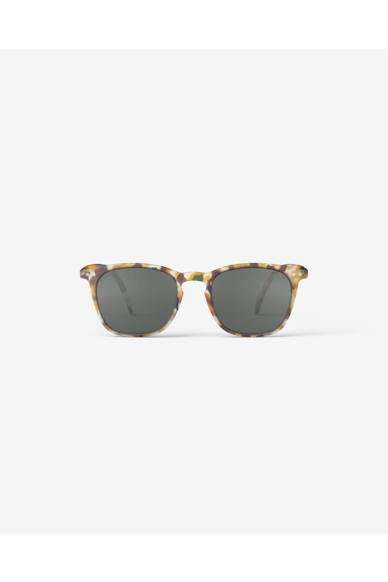 #E 49mm Trapeze Reading Sunglasses, Main, color, Blue Tortoise