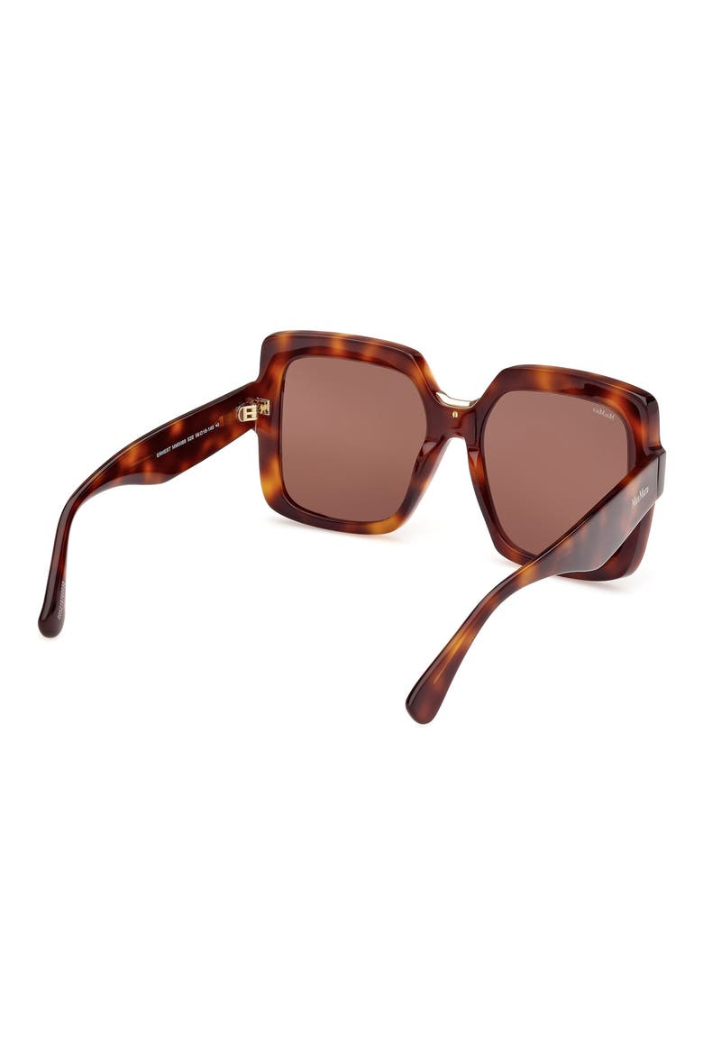 Ernest 56mm Square Sunglasses, Alternate, color, DARK HAVANA / BROWN