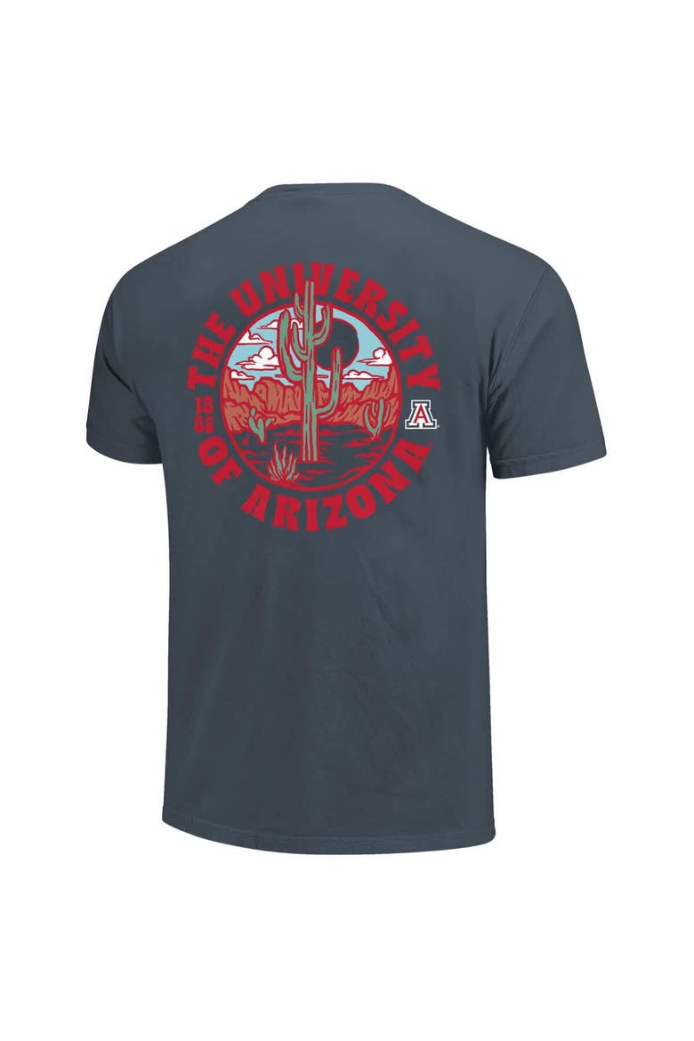 Men's  Navy Arizona Wildcats Comfort Colors Thick Lined Landscape T-Shirt, Alternate, color, Navy