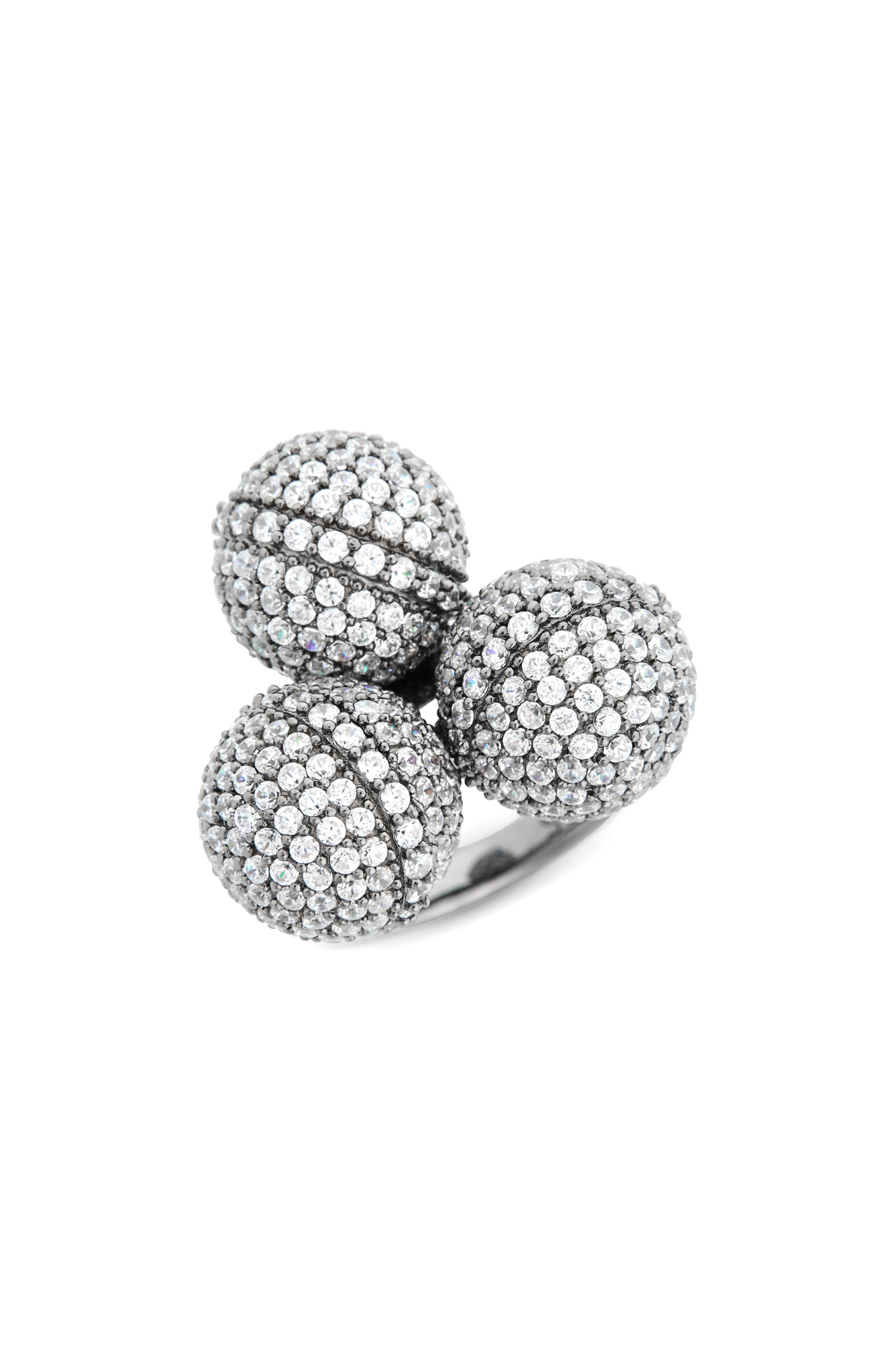 SUZY LEVIAN Triple Threat Cubic Zirconia Ring