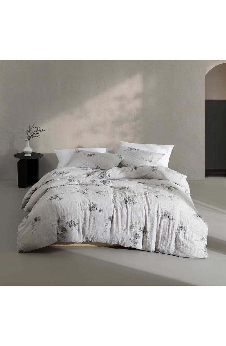 Calvin Klein Aquarelle Mélange Gauze Comforter & Shams Set, Alternate, color, Beige/ Tan