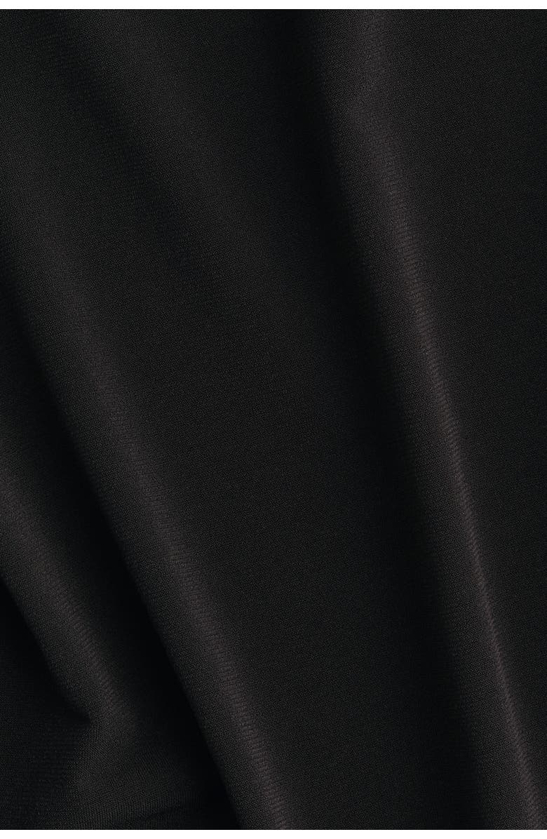 H&M Draped One-shoulder Top, Alternate, color, Black