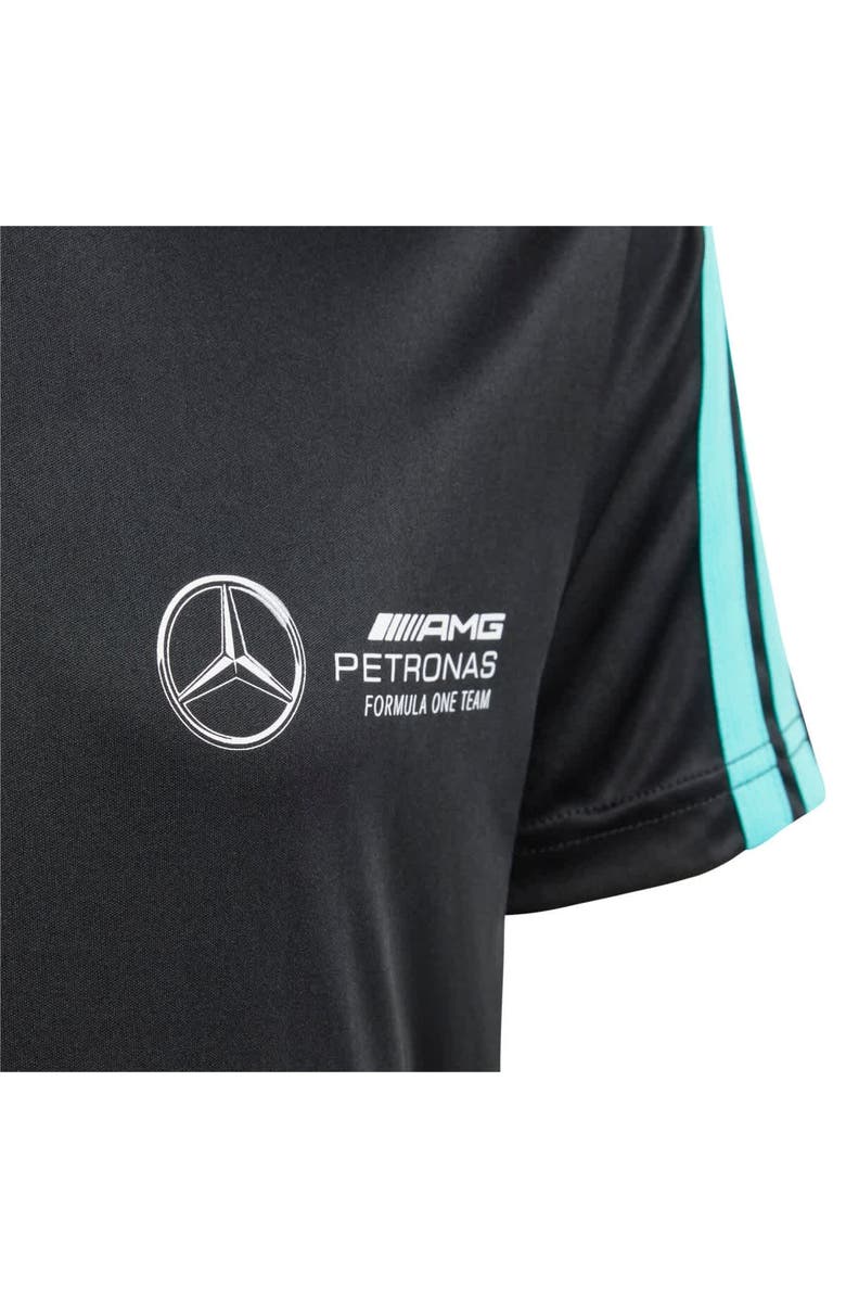 adidas Youth adidas Black Mercedes-AMG Petronas F1 Team Fan Wear DNA Alphaskin T-Shirt, Alternate, color, 